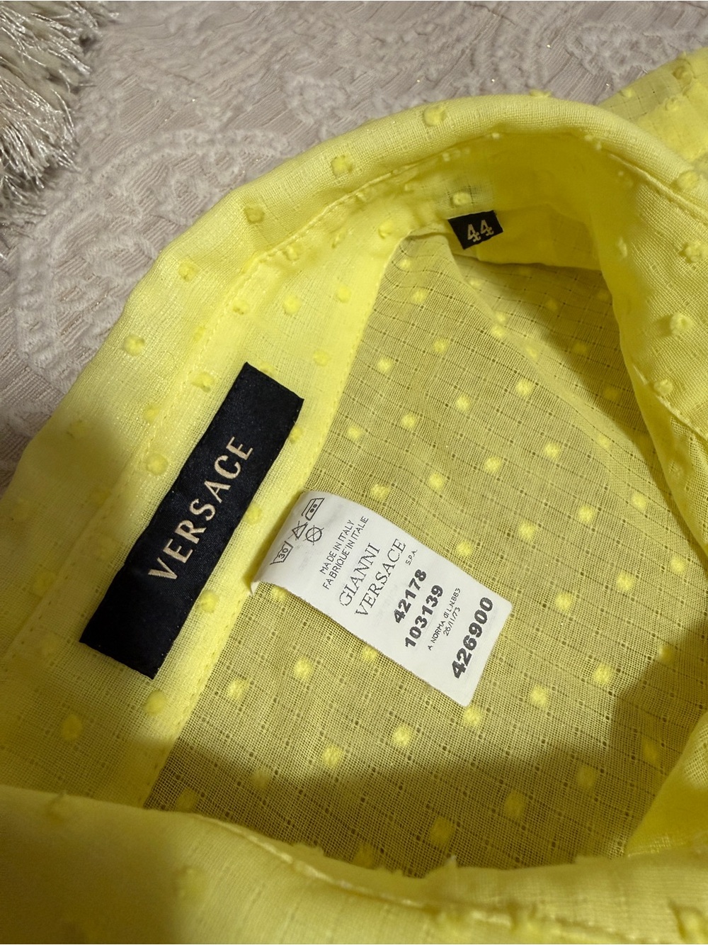 VERSACE  Yellow blouse